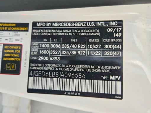 Продаж на аукціоні авто 2018 Mercedes-benz Gle Coupe, vin: 4JGED6EB8JA096586, номер лоту: 56182736