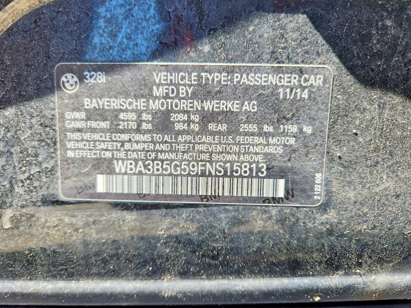 Aukcja sprzedaży 2015 Bmw 328, vin: WBA3B5G59FNS15813, numer aukcji: 54526666