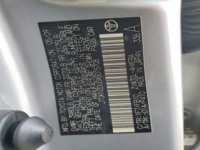 56695806 :رقم المزاد ، JTDKN3DU0A5015708 vin ، 2010 Toyota Prius مزاد بيع