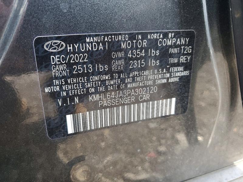 56854746 :رقم المزاد ، KMHL64JA3PA302120 vin ، 2023 Hyundai Sonata مزاد بيع