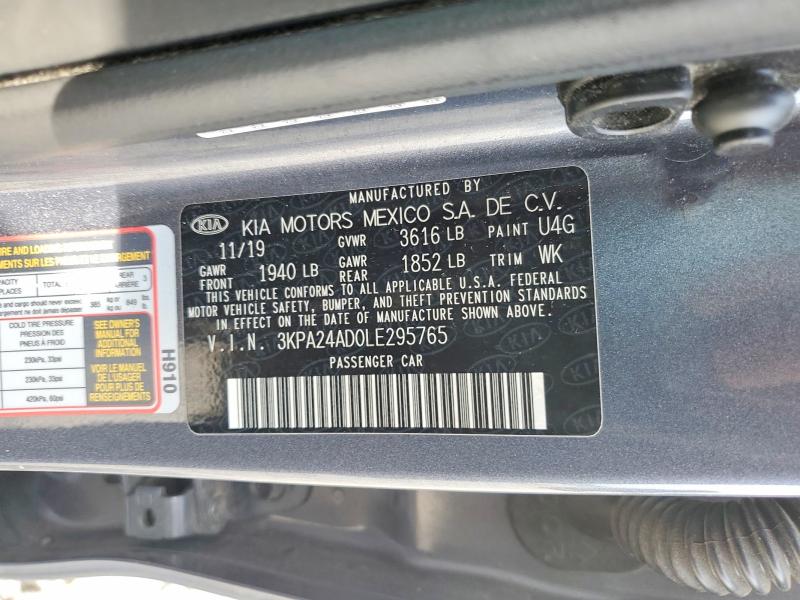Продаж на аукціоні авто 2020 Kia Rio, vin: 3KPA24AD0LE295765, номер лоту: 58454436