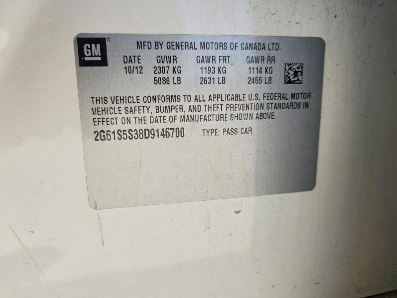 2013 Cadillac Xts მანქანა იყიდება აუქციონზე, vin: 2G61S5S38D9146700, აუქციონის ნომერი: 57957546
