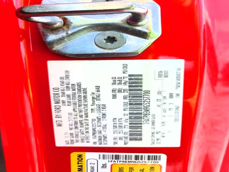 2016 Ford Mustang მანქანა იყიდება აუქციონზე, vin: 1FATP8EM9G5257700, აუქციონის ნომერი: 57965846