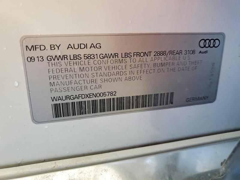 Продажа на аукционе авто 2014 Audi A8, vin: WAURGAFDXEN005782, номер лота: 56991596
