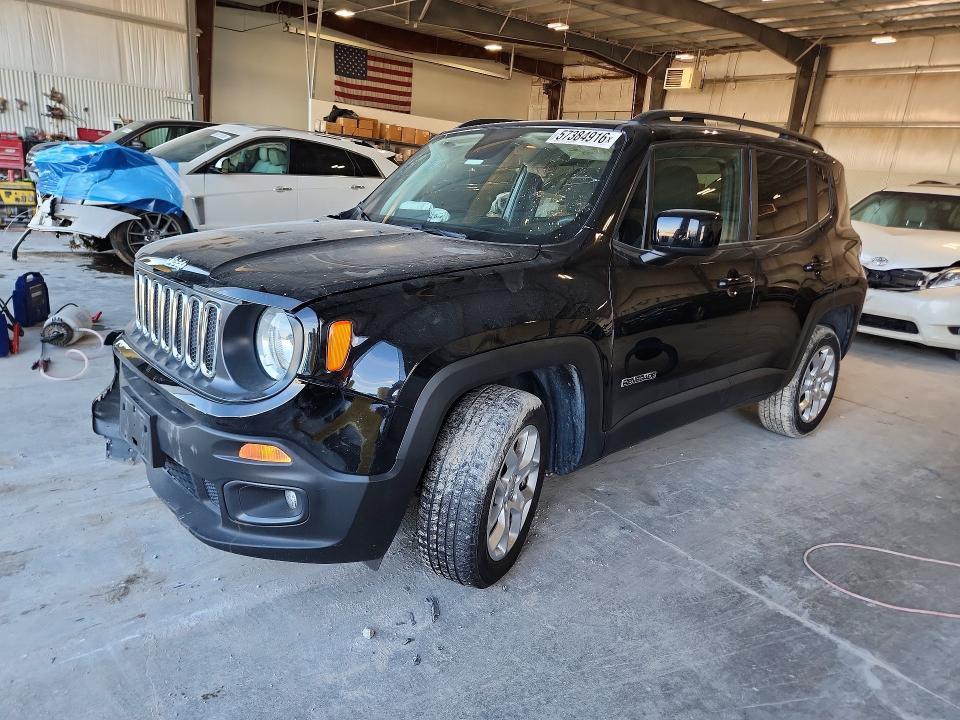 2018 Jeep Renegade მანქანა იყიდება აუქციონზე, vin: ZACCJBBB2JPJ31959, აუქციონის ნომერი: 57384916