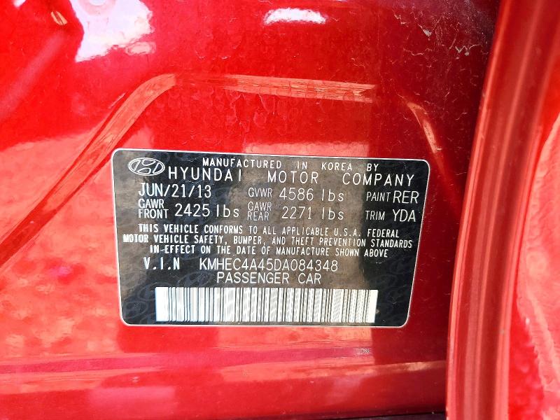 Продаж на аукціоні авто 2013 Hyundai Sonata, vin: KMHEC4A45DA084348, номер лоту: 58712446