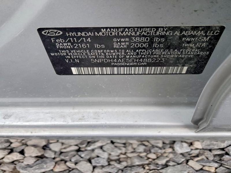 Aukcja sprzedaży 2014 Hyundai Elantra, vin: 5NPDH4AE5EH488223, numer aukcji: 55552436