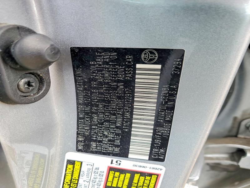 Продажа на аукционе авто 2023 Toyota Camry, vin: 4T1C11AK5PU122917, номер лота: 55545696