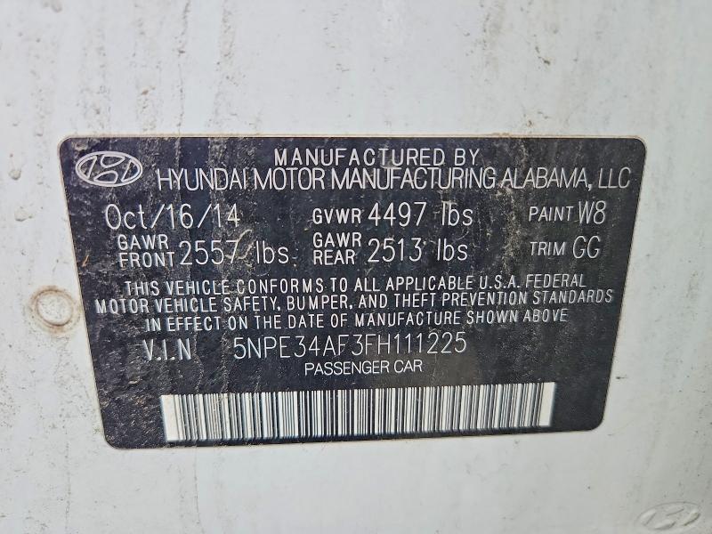 Продажа на аукционе авто 2015 Hyundai Sonata, vin: 5NPE34AF3FH111225, номер лота: 57604236