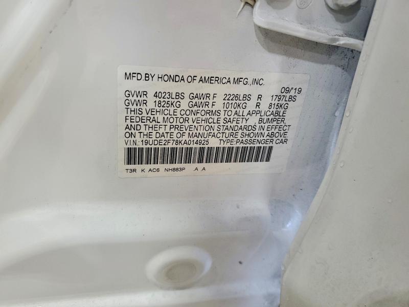 Продаж на аукціоні авто 2019 Acura Ilx, vin: 19UDE2F78KA014925, номер лоту: 55811986