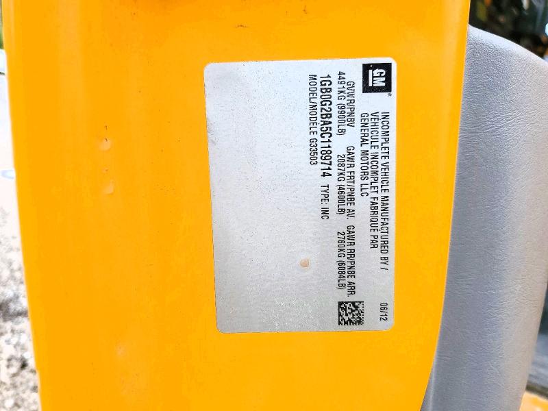 Продажа на аукционе авто 2012 Thomas School Bus, vin: 1GB0G2BA5C1189714, номер лота: 51246036