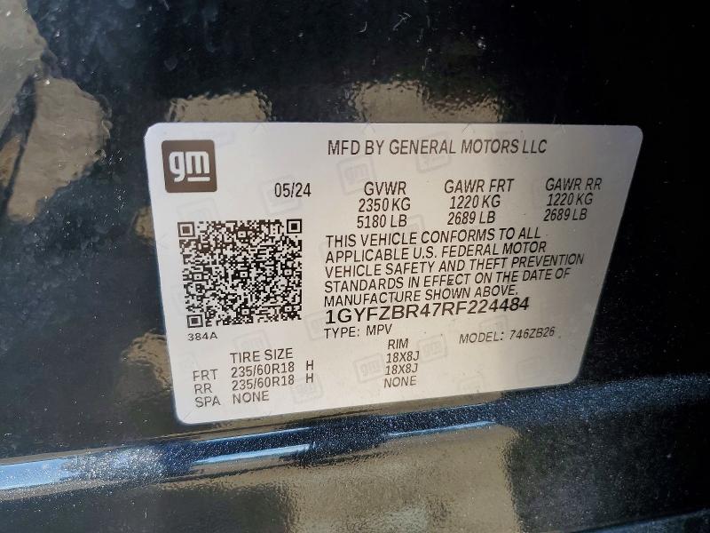 Продажа на аукционе авто 2024 Cadillac Xt4, vin: 1GYFZBR47RF224484, номер лота: 58879156