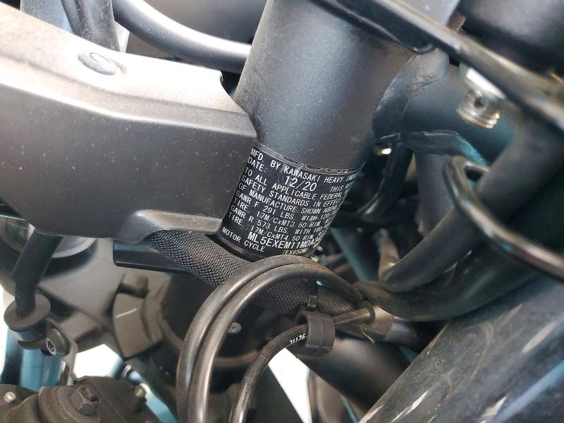 58129126 :رقم المزاد ، ML5EXEM11MDA34395 vin ، 2021 Kawasaki Ex650 مزاد بيع