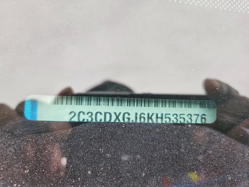58224426 :رقم المزاد ، 2C3CDXGJ6KH535376 vin ، 2019 Dodge Charger مزاد بيع