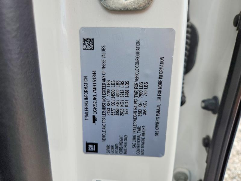 Продажа на аукционе авто 2021 Gmc Yukon Xl, vin: 1GKS2JKL7MR151844, номер лота: 58997176