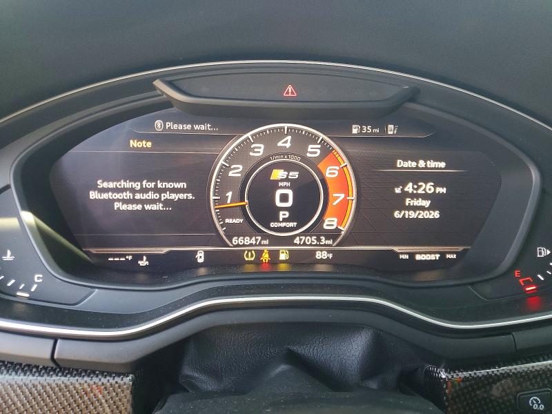 Aukcja sprzedaży 2018 Audi S5, vin: WAUC4CF54JA102559, numer aukcji: 57501536
