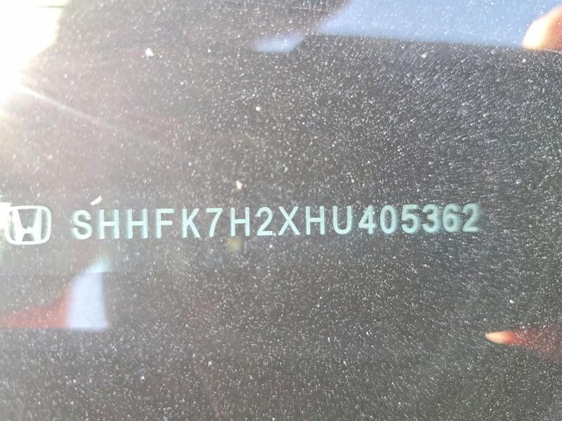 Aukcja sprzedaży 2017 Honda Civic, vin: SHHFK7H2XHU405362, numer aukcji: 57343096