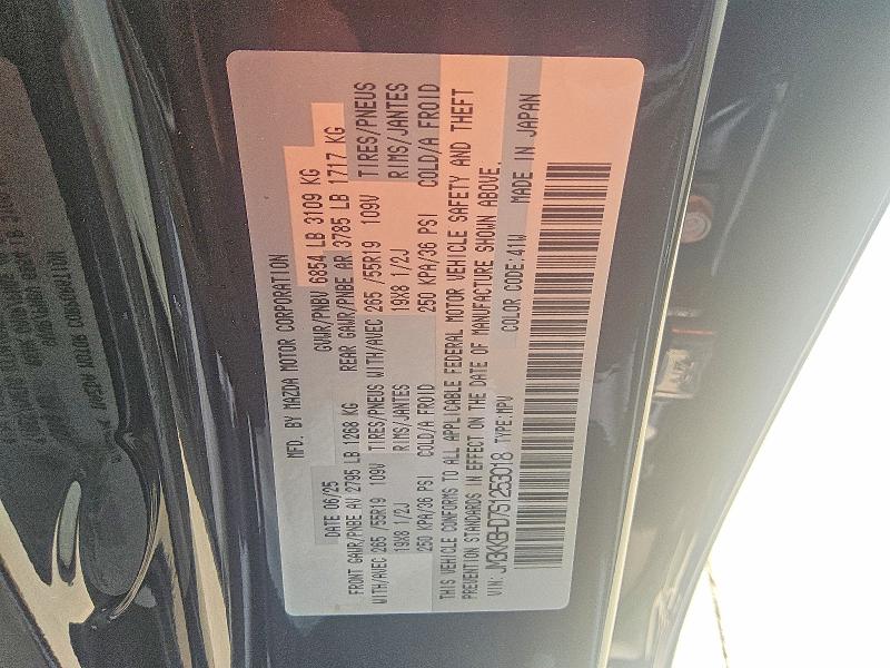 55195986 :رقم المزاد ، JM3KKBHD7S1253018 vin ، 2025 Mazda Cx-90 مزاد بيع