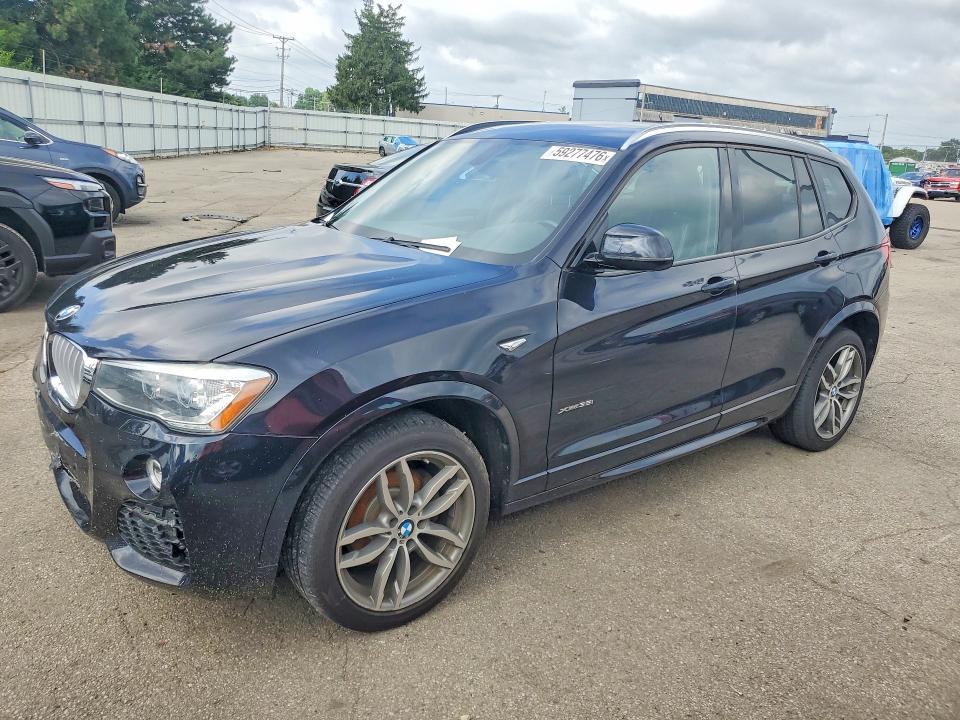 2016 Bmw X3 მანქანა იყიდება აუქციონზე, vin: 5UXWX7C58G0R17590, აუქციონის ნომერი: 59277476