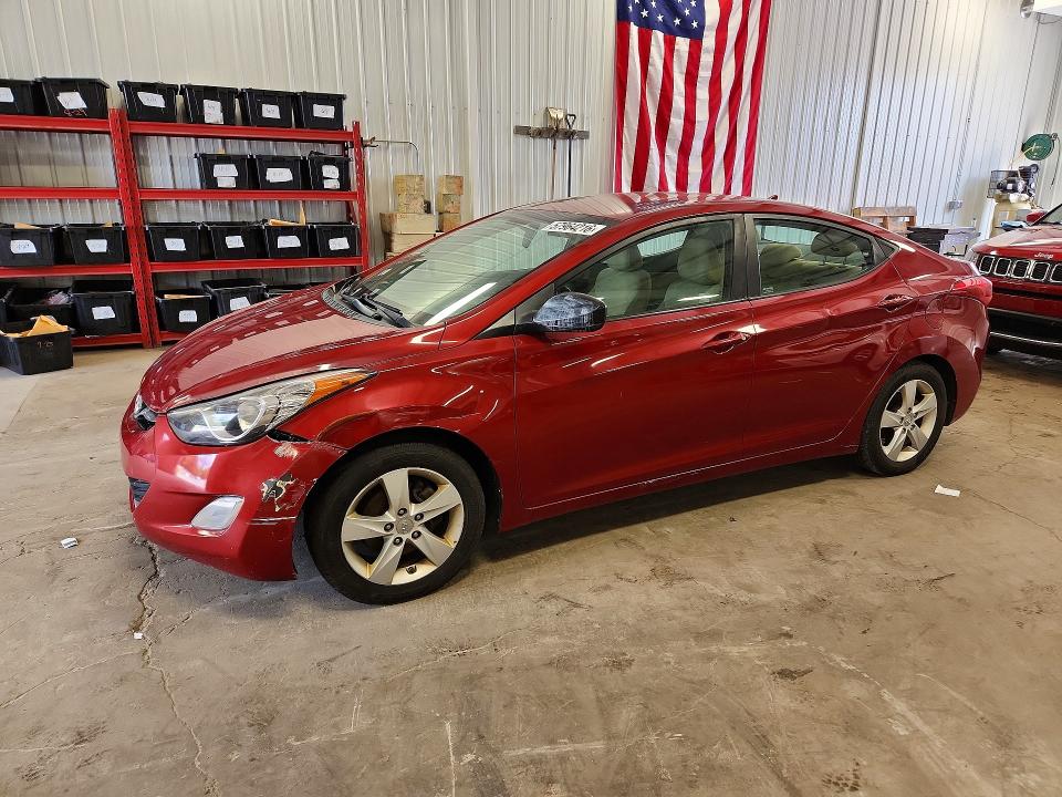 2012 Hyundai Elantra მანქანა იყიდება აუქციონზე, vin: KMHDH4AE2CU420282, აუქციონის ნომერი: 57964216