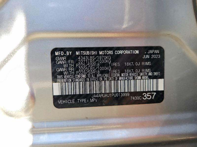 Продаж на аукціоні авто 2023 Mitsubishi Outlander Sport, vin: JA4ARUAU1PU013999, номер лоту: 57698806