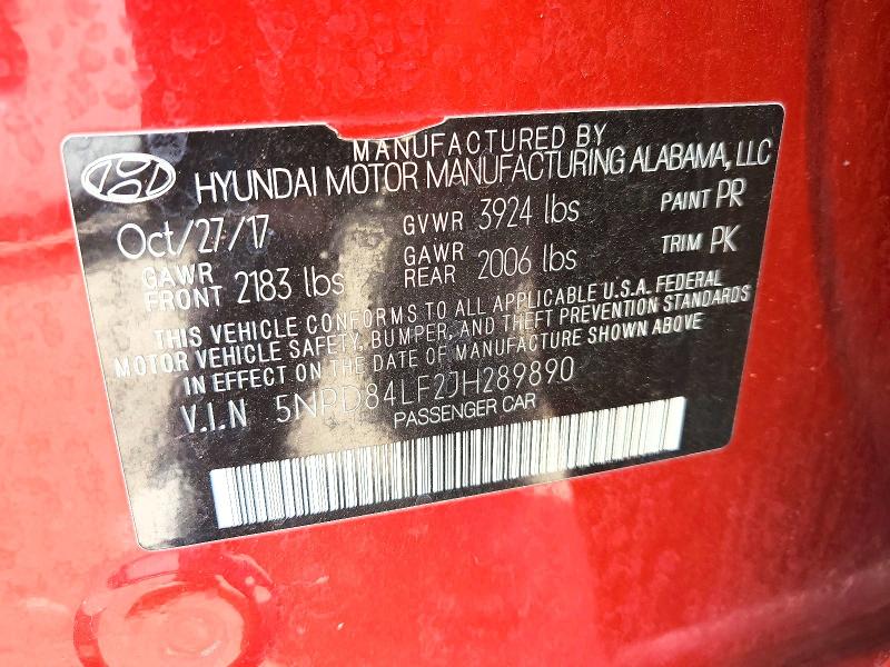 Aukcja sprzedaży 2018 Hyundai Elantra, vin: 5NPD84LF2JH289890, numer aukcji: 57902966
