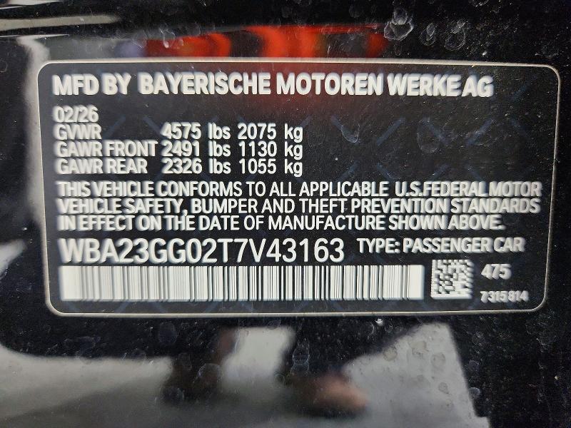 Aukcja sprzedaży 2026 Bmw 228xi, vin: WBA23GG02T7V43163, numer aukcji: 57198796
