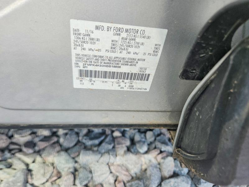 Продаж на аукціоні авто 2017 Ford Edge, vin: 2FMPK4K93HBB18898, номер лоту: 56501546