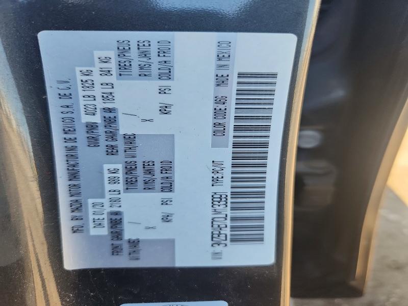 Продаж на аукціоні авто 2020 Mazda 3, vin: 3MZBPAB70LM133991, номер лоту: 57061486