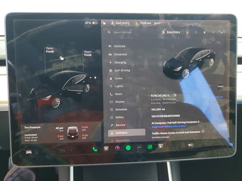 Продажа на аукционе авто 2019 Tesla Model 3, vin: 5YJ3E1EB4KF211995, номер лота: 52525226