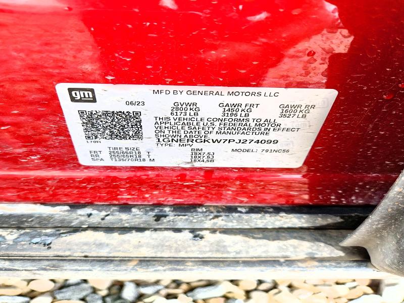 55753666 :رقم المزاد ، 1GNERGKW7PJ274099 vin ، 2023 Chevrolet Traverse مزاد بيع
