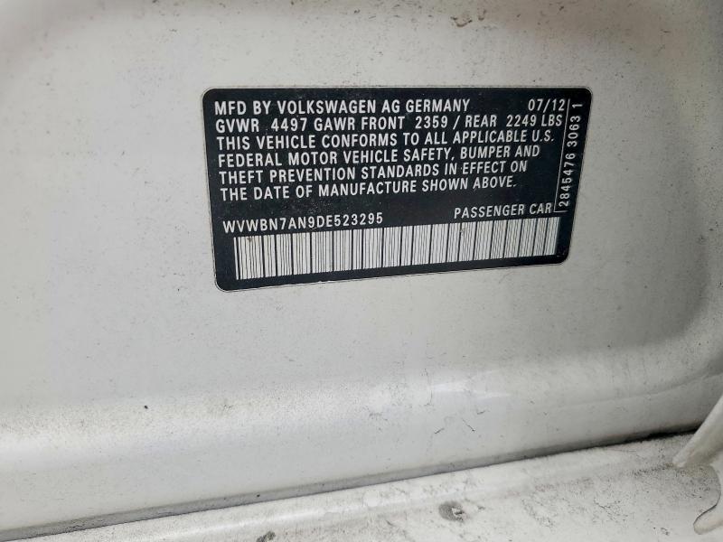 Продаж на аукціоні авто 2013 Volkswagen Cc, vin: WVWBN7AN9DE523295, номер лоту: 56089356