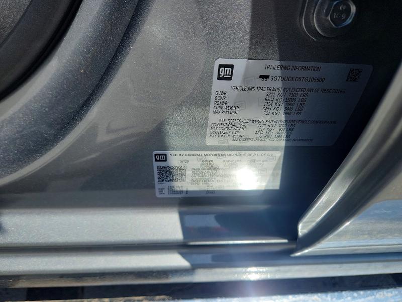 Aukcja sprzedaży 2026 Gmc Sierra, vin: 3GTUUDED5TG105500, numer aukcji: 59062066