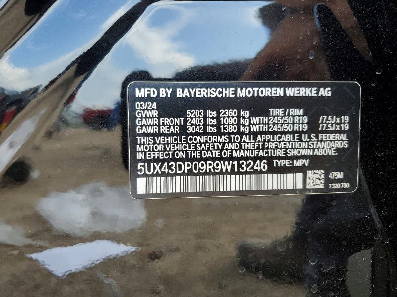 Продажа на аукционе авто 2024 Bmw X3, vin: 5UX43DP09R9W13246, номер лота: 56605986