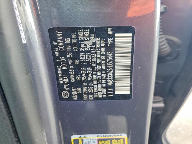 Продаж на аукціоні авто 2017 Hyundai Tucson, vin: KM8J33A26HU575443, номер лоту: 56322696