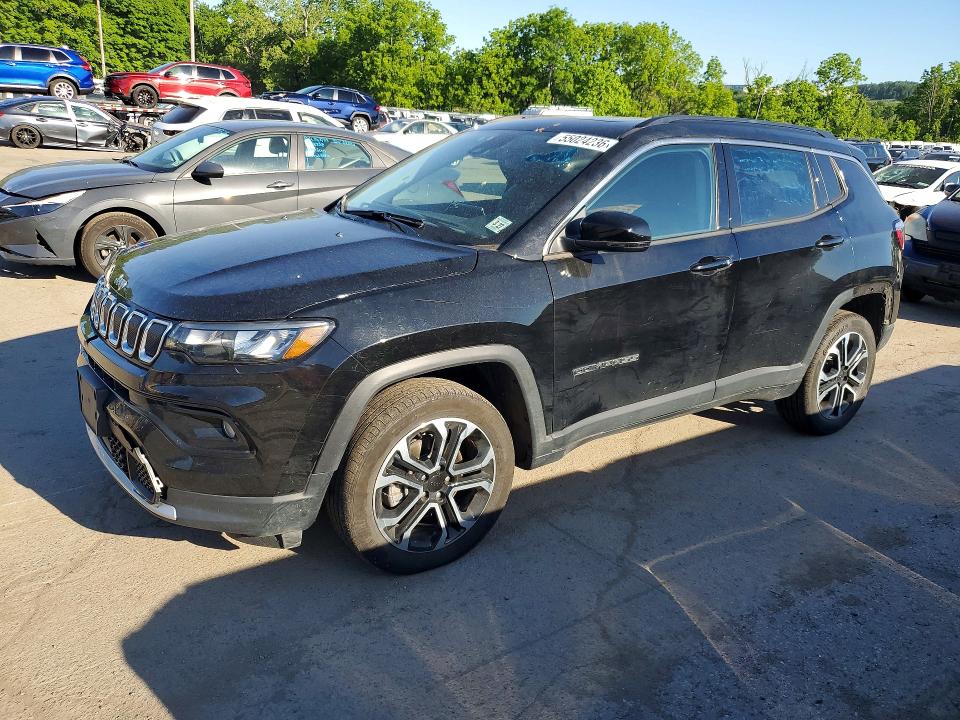 Auction sale of the 2022 Jeep Compass, vin: 3C4NJDCB0NT237136, lot number: 55024236
