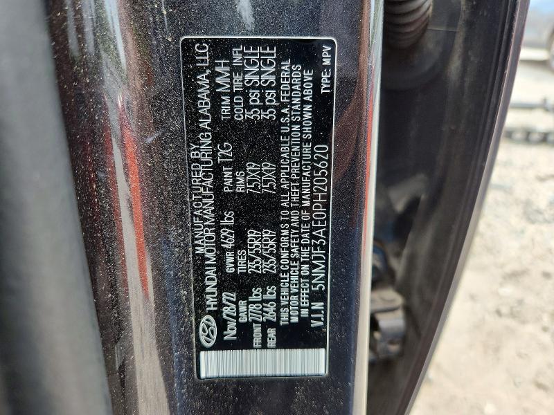 2023 Hyundai Tucson მანქანა იყიდება აუქციონზე, vin: 5NMJF3AE0PH205620, აუქციონის ნომერი: 57417046