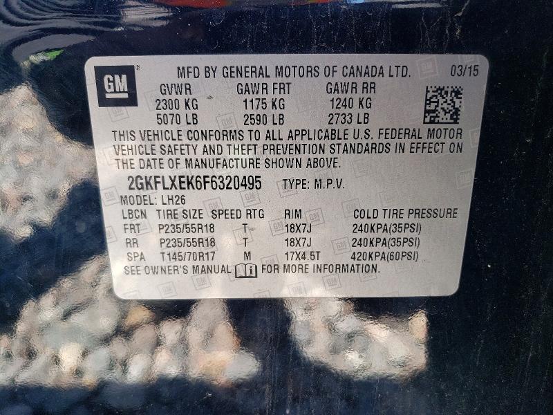 Продаж на аукціоні авто 2015 Gmc Terrain, vin: 2GKFLXEK6F6320495, номер лоту: 55688416