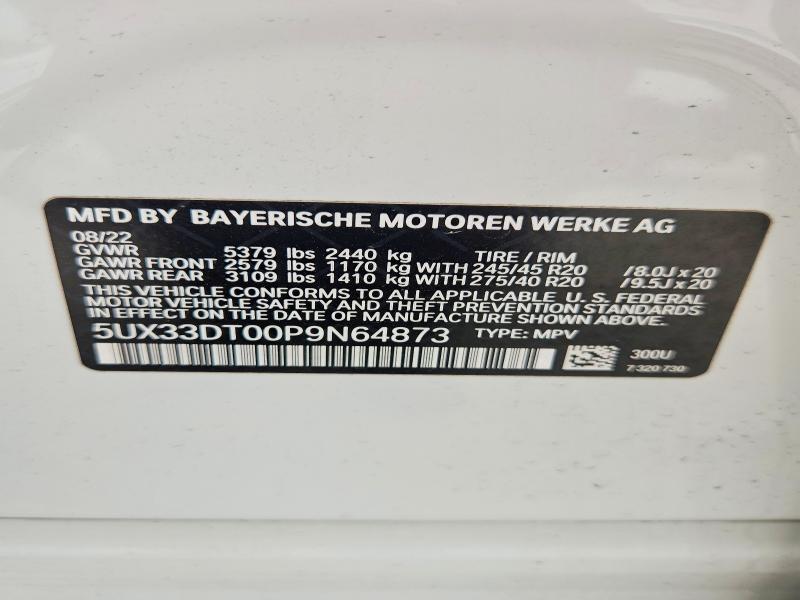 Продажа на аукционе авто 2023 Bmw X4, vin: 5UX33DT00P9N64873, номер лота: 56292526