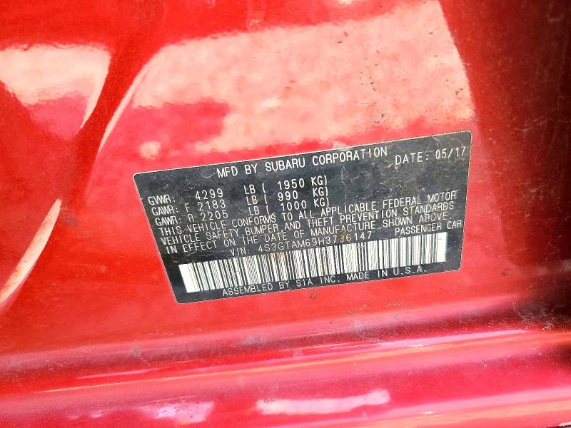 Aukcja sprzedaży 2017 Subaru Impreza, vin: 4S3GTAM69H3736147, numer aukcji: 85608695
