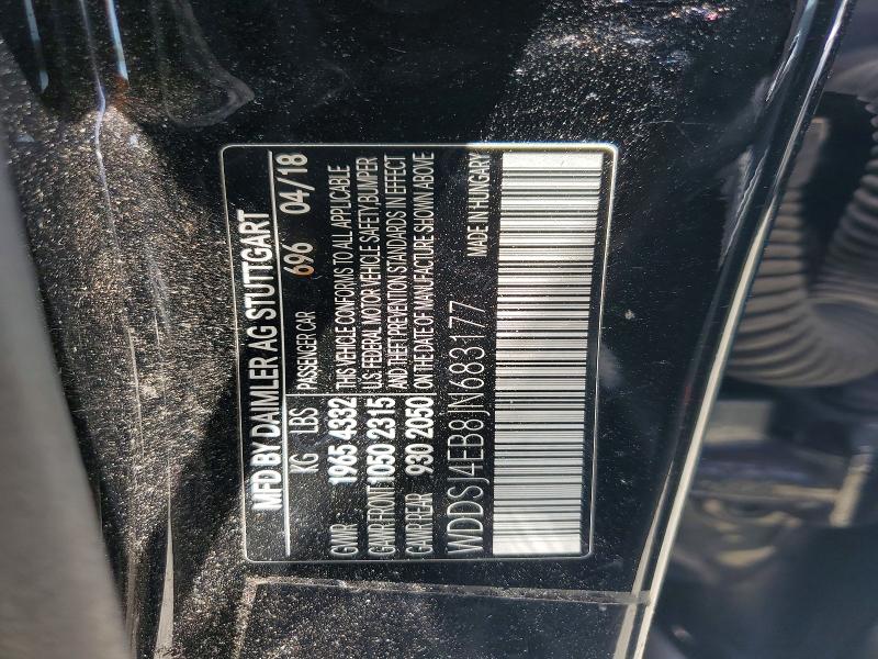 Продажа на аукционе авто 2018 Mercedes-benz Cla, vin: WDDSJ4EB8JN683177, номер лота: 55749986