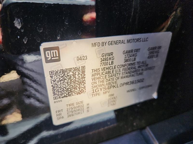 Aukcja sprzedaży 2023 Cadillac Escalade, vin: 1GYS4PKL0PR361502, numer aukcji: 57382656