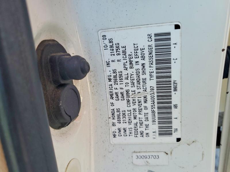 Aukcja sprzedaży 2010 Acura Tl, vin: 19UUA8F55AA003697, numer aukcji: 55013786