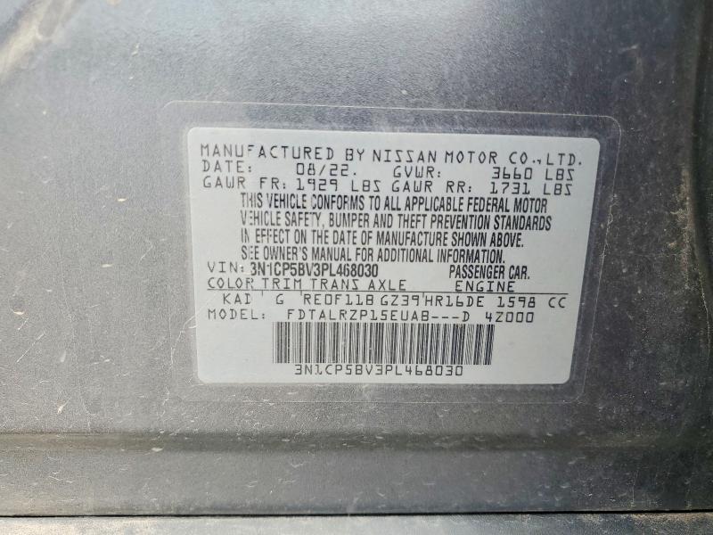 Продажа на аукционе авто 2023 Nissan Kicks, vin: 3N1CP5BV3PL468030, номер лота: 56659896