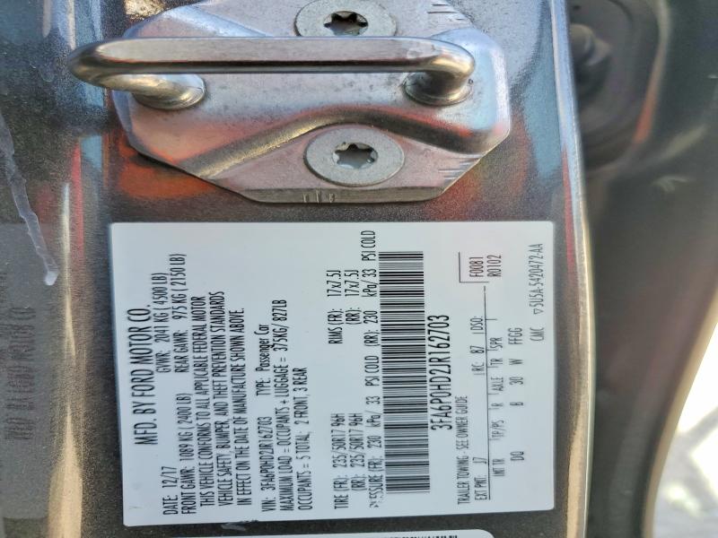 Продаж на аукціоні авто 2018 Ford Fusion, vin: 3FA6P0HD2JR162703, номер лоту: 56490556