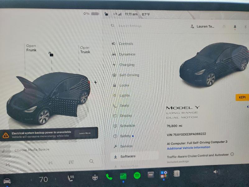 Aukcja sprzedaży 2023 Tesla Model Y, vin: 7SAYGDEE8PA066222, numer aukcji: 56364126