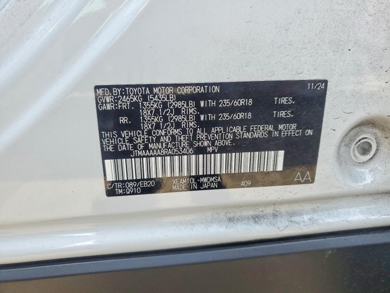 Продажа на аукционе авто 2024 Toyota Bz4x, vin: JTMAAAAA8RA053406, номер лота: 56818576