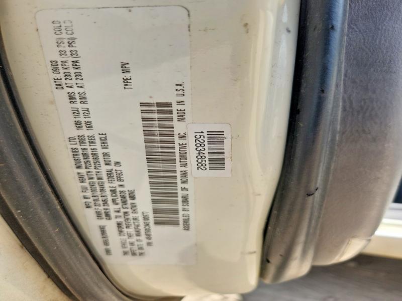 57394106 :رقم المزاد ، 4S4BT63C345100977 vin ، 2004 Subaru Baja مزاد بيع