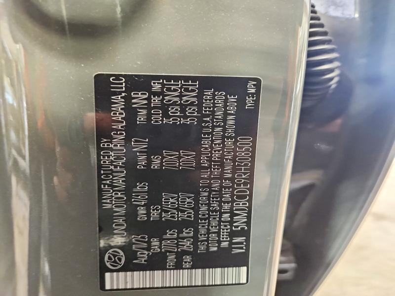 2024 Hyundai Tucson მანქანა იყიდება აუქციონზე, vin: 5NMJBCDE9RH308500, აუქციონის ნომერი: 58987336