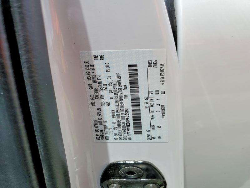2023 Ford F150 მანქანა იყიდება აუქციონზე, vin: 1FTFW1ED2PFC65150, აუქციონის ნომერი: 58658316